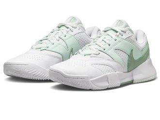 Nike Court Lite 4 Womens Shoes White/Steam/Barely Green : 11.5 B - Medium, Textile