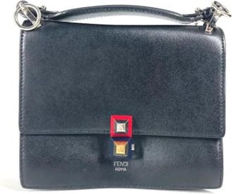 Fendi Pre-owned Leather fendi-bags - Dames - Vintage Handtas - Zwart - ONE Size - Leer - Vintage