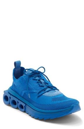 Ferragamo Nima Knit Low-Top Sneaker in Blue at Nordstrom Rack, Size 9.5