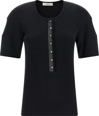 Christophe Lemaire Black Henley sweater