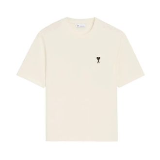 Ami T-Shirts, male, Beige, Size: S Boxy Fit ADC T-Shirt