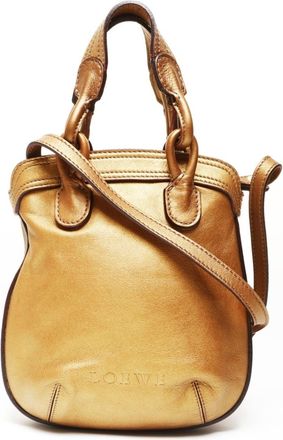 Loewe Gold Leather Tote Bag (Pre-Owned)