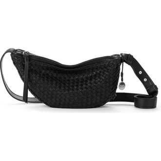 The Sak Tess Sling Leather Bag in Woven Black at Nordstrom