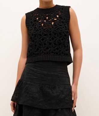 Marie Oliver Thea Shell Top In Black