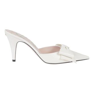 Valentino Garavani With Heel - Dames - Muiltjes - Beige - 38 EU - Leer - Schoenen