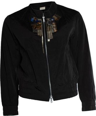 Dries Van Noten Dries van Noten, black embellished bomber jacket