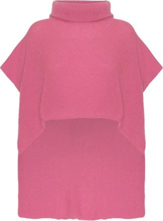 Americandreams Americandreams, Truien & Vesten, Dames, Roze, ONE Size, Wol, Bella Poncho