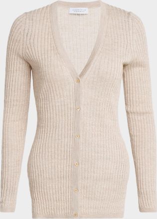 Gabriela Hearst Nevin Cashmere Pointelle Rib Tank Top