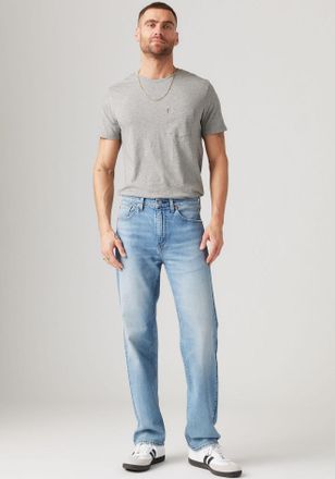 Levi's Straight-Jeans LEVIS 505, Herren, Gr. 31, L&auml;nge 30, blau (hole in the), Denim/Jeans, Obermaterial: 99% Baumwolle, 1% Elasthan, unifarben, regular fit 