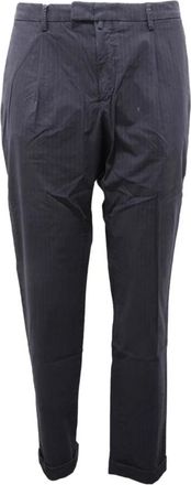 BRIGLIA 1949 Pinstripes Broek Slim Fit Made in Italy - Heren - Slim Fit Broeken - Blauw - 2XL - Broeken