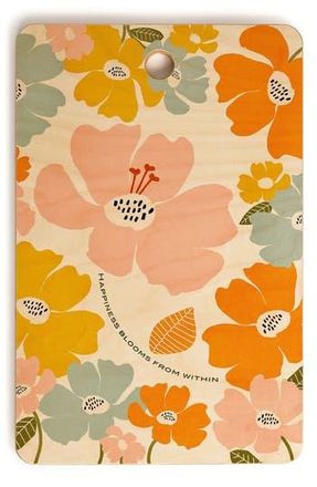 Deny Designs Gale Switzer Happiness Blooms Cutting Board in Multi at Nordstrom Rack