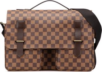 Louis Vuitton Damier Brown Damier Canvas Pvc Shoulder Bag (Pre-Owned)
