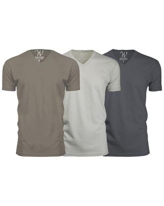 Ethan Williams Clothing Set Of 3 Ultra Soft Suede V-Neck T-Shirt