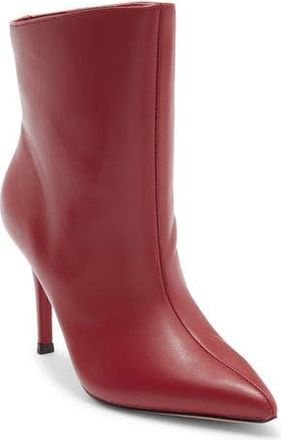 Steve Madden Sierah Pointed Toe Bootie in Red Leather at Nordstrom Rack, Size 6.5