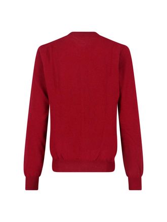 Comme Des Gar&ccedil;ons Unisex Sweaters Red Wool
