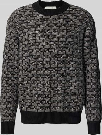 Selected Relaxed Fit Strickpullover aus Woll-Mix Modell KEITH in Black, Größe XXL