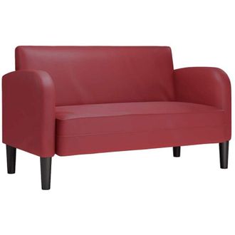 vidaXL Vidaxl - Divano Divanetto Rosso Vino 110 cm in Similpelle