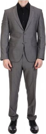 HUGO BOSS Guabel lo 1815 Stretch Tailoring - Heren - Business pakken - Grijs - 3XL - Leer - Kostuums