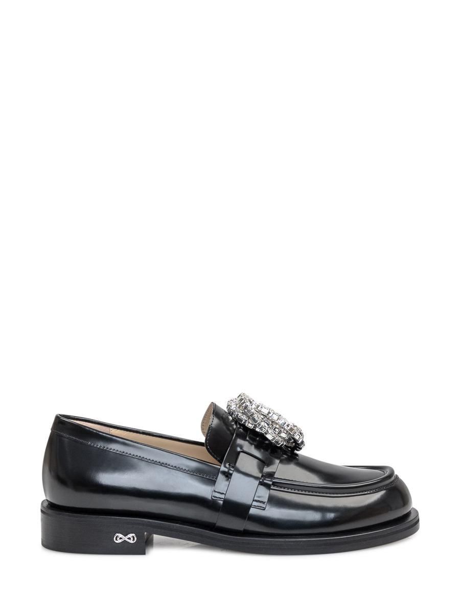 ローファー・オックスフォード MACH & MACH 'Galaxy Black' loafers (PF24S0743030CLF BLK) Mach & Mach Galaxy Black Loafers - Black | PF24S0743030CLFBLK