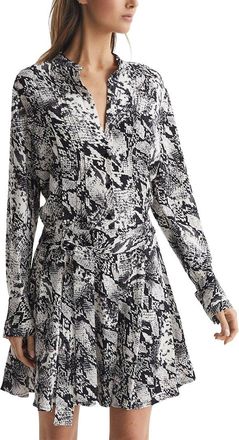 Reiss Scarlett Animal Print Flippy Dress