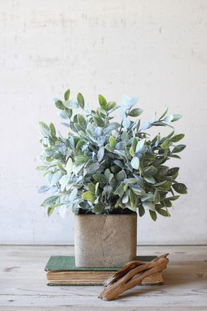 Kalalou Artificial Sage Bush In A Square Pot