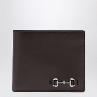 Gucci Cocoa bi-fold wallet with Horsebit