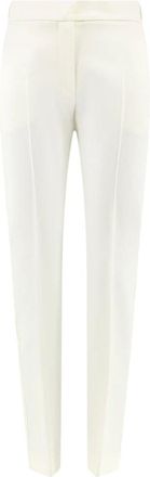 Max Mara Dames, Broeken, Wit, Maat: 2XS Wol