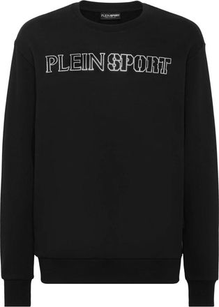 Plein Sport Sweatshirt LS Tiger - Heren - Sportshirts - Zwart - M - Katoen - Fitness