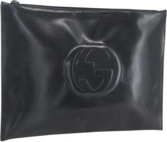 Gucci Pre-owned Clutches, female, Gray, Size: ONE SIZE Pre-owned Vintage Clutch Bag