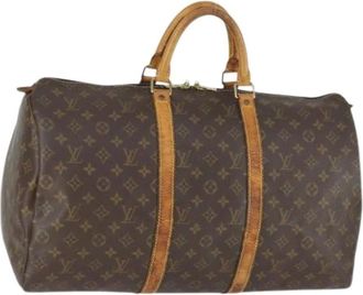 Louis Vuitton Pre-owned Weekend Bags, female, Brown, Size: ONE SIZE Pre-owned Weekend Bag