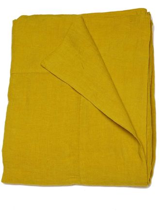 ONCE MILANO medium linen tablecloth - unisex - Linen/Flax - One Size - Yellow