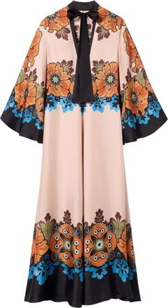 La DoubleJ Magnifico floral-print maxi dress - Neutrals