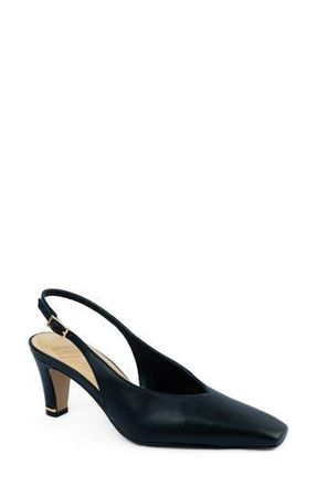 Kenneth Cole Meilani Slingback Pump in Black Leather at Nordstrom Rack, Size 7