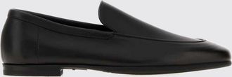 John Lobb Smooth Leather Loafers with Raised Apron and Leather Sole