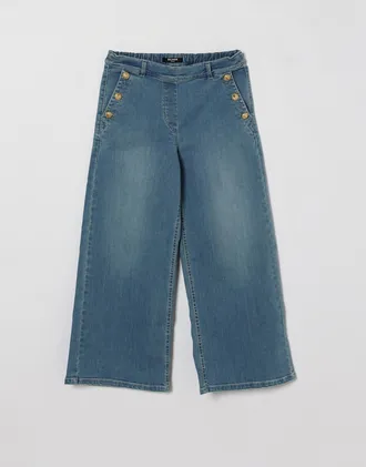 Balmain Jeans a gamba larga in denim stretch