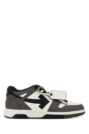 Off-white Two Tone Leather Out Of Office Sneakers