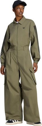 adidas Losvallende Jumpsuit - Dames - Sport - Groen - Maat: S Zijde