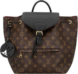 Louis Vuitton Pre-owned Montsouris PM Rugzak - Dames - Vintage Rugzakken - Bruin - ONE Size - Vintage