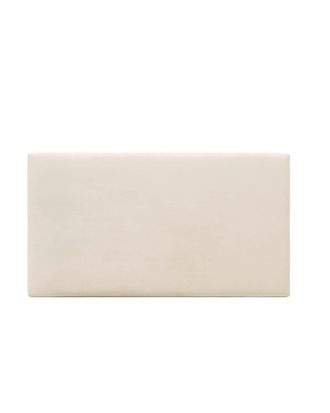 Deco Wood Cabecero tapizado en color blanco roto 160x80cm