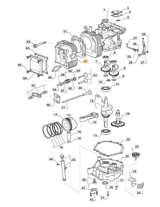 STIGA Sports Original Stiga Motor Culata Tre0701 Tractor De C&eacute;sped 118552574/0