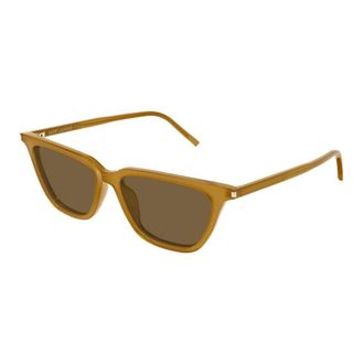 Saint Laurent SL 889 Sulpice Thin - female - Saint Laurent - Sunglasses - Yellow - 53 MM - Accessories