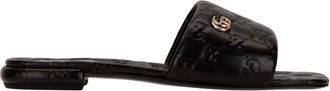 Gucci Slipper met Double G - Dames - Schoenen - Zwart - Maat: 36 EU Zijde
