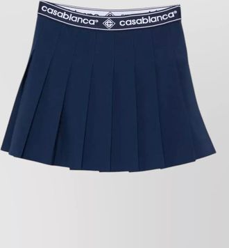 Casablanca wool pleated mini skirt