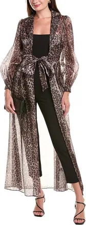 Julia Jordan Glow Organza Wrap Gown