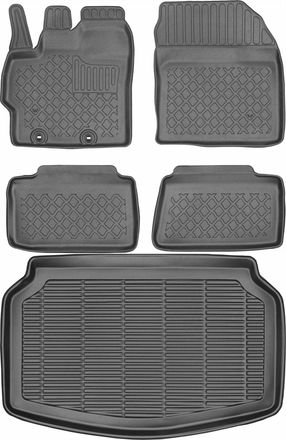 OEM Toyota Yaris Iv Hatchback A Partir De 2019 Set - Alfombrillas Para Coche + Alfombrilla Para Maletero