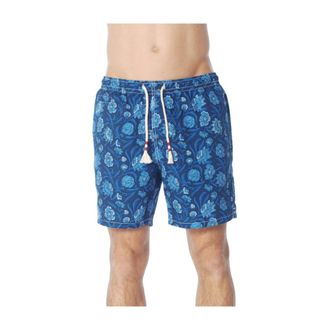 MC2 Saint Barth Badmode, Heren, Blauw, L, Polyester, Caprese Zwemshorts
