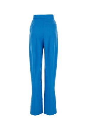 Alexander McQueen Lapisblue T Wool Pantaloni Trousers