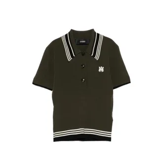 Amiri Logo-embroidered Polo Top