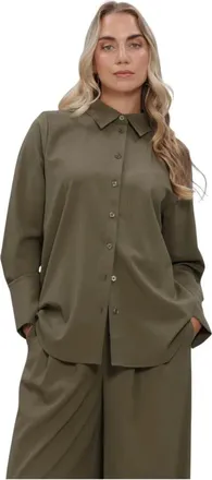 MY ESSENTIAL WARDROBE Dames, Blouses & Shirts, Groen, Maat: XL