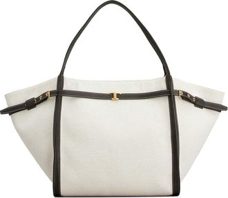 Tod's White Logo Medium Tote